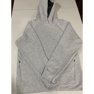 All‎ in Motion Mens M Gray Pullover Hoodie Logo Fleece Hooded Pockets